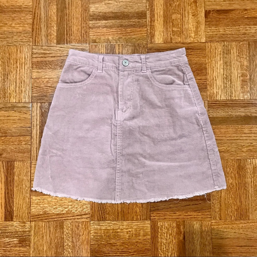 Brandy Melville Pink Corduroy Skirt - Picture 2 of 6